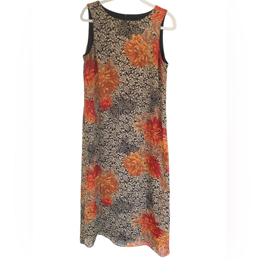 Virgo Floral Sleeveless Maxi Dress Size 14